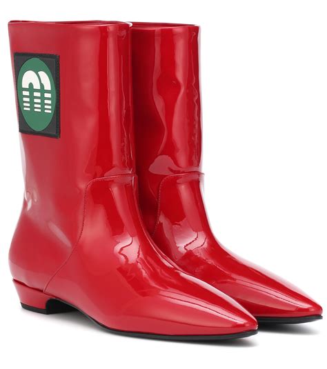 red miu miu boot|Women's Miu Miu Boots .